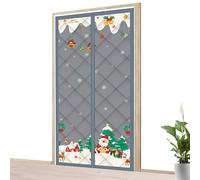 Draught Excluder Curtain - 100 x 210 cm, Insulated Door Cover, Oxford Cotton Blend, Windproof Room Divider | Energy Saving House Upgrade with Patio, Apartment Installation