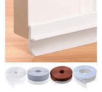 Draught Excluder Door Seal Strip for Bottom of Door 1M 36MM Self Adhesive PVC Bottom Door Seal Strip Weather Stripping Soundproof Seal Strip Stopper Under Door Tape (Grey, 2 Pack)