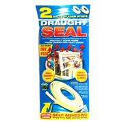 Draught Excluder Door Window Draft Seal 1x Twin Pack White Self-Adhesive Foam Tape. Simple DIY Fix For Windows & Doors. Save Energy & Money L5m x W9mm
