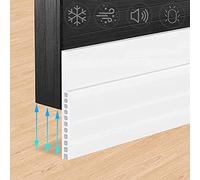 Draught Excluder, Draught Excluder for Doors Door Seal (Large Gap Door) Door Seal Self-Adhesive Sound Protection, Cold Protection & Front Door Seal, 7.6 cm x 99 cm, White