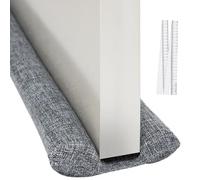 Draught Excluder for Doors-Double Sided Draft Excluder for Doors. 30"-36" Draught Excluder for Bottom of Door. Smell, Light and Noise Blocker Air Insulation, Energy Saving Exterior and Interior Doors