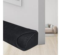 Draught Excluder for Doors, Heavy Door Draft Stopper, 92 cm Draught Excluder for Windows, Triangle Under the Door, Draught Excluder, Noise Blocker, Heat and Sound Insulation, Black