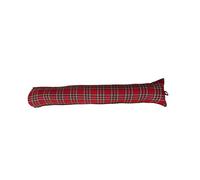 Draught Excluder for Home, Soft Decorative Xmas Door Draught Stopper to Keep Rooms Warm and Cozy (Red tartan Check)