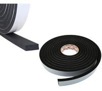 Draught Excluder Tape-Self Adhesive Foam Tape,Sound&Shockproof Seal Strip for Sealing Door&Insulating Windows Home&Office Self-Adhesive EPDM Rubber Tape 2Pcs 12mm(W) x2mm(T) x5m(L)