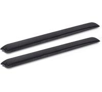 Draught Excluders - Set of 2 | Draft Stoppers for Doors & Windows | 84cm Microfibre Wind Stoppers | Prevent Draughts & Breezes at Home | Pukkr (Black)