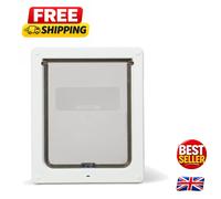 Draught-Proof Lockable Pet Door for Medium Dogs & Large Cats - Easy Installation