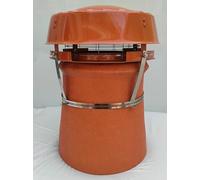 DraughtKiller All Purpose Chimney Cowl, Anti Wind Down Draught Bird Guard and Rain Cap, Terracotta Anti Down Draft Cowl