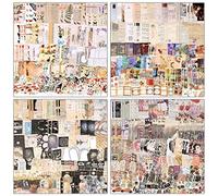 Draupnir 800Pcs Vintage Scrapbooking Stickers Paper Pack, DIY Retro Journaling Scrapbooking Supplies Decorative Stickers Paper Kit for Scrapbook and Bullet Journal - Collection