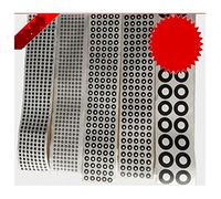 DRAUXI 10000 Points Three-dimensional Scanner Marking Point Reading Machine Marking Point Matte Inner Ring White and Outer Ring Black Tracking Dots(5mm X 10mm)