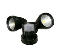 DRAUXI 24W LED Twin PIR Security Sensor Floodlight 3000lm Outdoor IP65 Spotlight Reflectores para Patio Wall Light for Garden for Garage Patio(3000K)