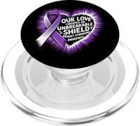 Dravet Syndrome Awareness Month Unbreakable Shield Heart PopSockets PopGrip for MagSafe