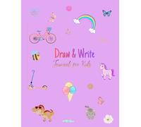 Draw and Write Journal for Kids: Primary Composition Half Page Lined Paper Notebook with Drawing Space