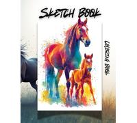 Draw & Color Horses Sketch book and Coloring book for Kids: 50 Fun Sketch Pages to Trace, Draw & Color Beautiful Horses | 8.5” x 11” Black-Backed ... ... for Relaxation & Creativity | 8.5” x 11”)