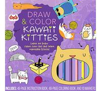 Draw & Color Kawaii Kitties Kit