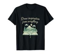 Draw Inspiration From Everything Pastel Nature Design T-Shirt