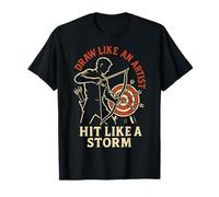 Draw Like an Artist Hit Like A Storm Archer Archery T-Shirt