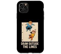 Draw Outside The Lines Retro Kids Creative Notebook Art Case for iPhone 11 Pro Max