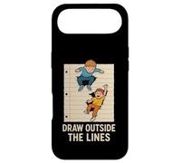 Draw Outside The Lines Retro Kids Creative Notebook Art Case for iPhone Air