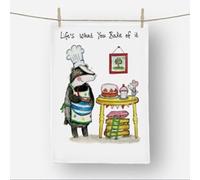 Draw UK Tea Towels Life is What You Bake it Design