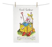 Draw UK Tea Towels Trespassers will be Composted Design