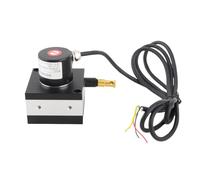 Draw Wire Encoder Incremental Cable Encoder High Precision Linear Displacement Measurement Device for Cylinders Testing Machines Stainless Steel ABS 38mm 10 to 3000mm Range DC8 24V