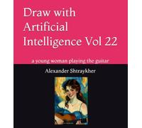 Draw with Artificial Intelligence Vol 22: a young woman playing the guitar