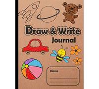 Draw & Write Journal: Craft paper cover , Blank Dotted Lined Journals : Make a story writing , Handwriting practice for Kids (Draw & Write Journal for Kids)