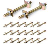 Drawbolt Countertop Flip Connector, 20 Sets Alloy Steel Countertop Connectors, Table Top Fasteners, Bed Connecting Kit, Joint Connector Kit, Furniture Butcher Block Desktop Fastener