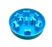 Drawelry Custom Slow Feeder Dog Bowls with 3D Pets Name Printed Interactive Personalized Dog Cat Food Bowl Anti-Choking, Non-Slip Anti-Slip Puppy Feeding Gifts For Pet Lovers (C09)