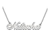 Drawelry Personalised Name Necklace for Women Sterling Silver Engraved Nameplate Pendant Necklace Custom Name Jewellery Gift Birthday Christmas for Girl Teenage Men with GiftBox (It's You)