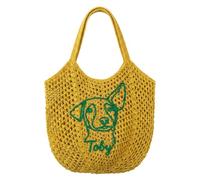 Drawelry Personalized Beach Bag for Women, with Custom Name and Large Capacity, Crochet Hobo Shoulder Tote for Summer Vacation Travel Bachelorette Bridesmaid Gift Daily Outing (Style 6)