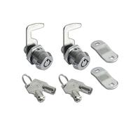 Drawer and Cabinet Lock, Tubular Cam Replacement Lock Hook with Key for Storage Door Security File Drawer Cabinet
