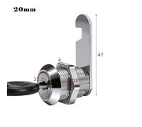 Drawer and For Cabinet Lock with 2 Key System for Safe Storage Solutions (20mm)