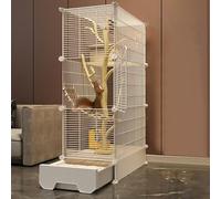 Drawer Bottom Basin Squirrel Cage,Chinchilla Villa,Encryption Spacing,Prevent Jailbreak,Thickened Frame(37x47x123cm)