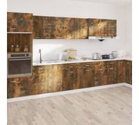 Vidaxl Drawer Bottom Cabinet Lyon Smoked Oak 50X46X81.5 Cm Engineered Wood