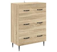 Drawer Cabinet 66 x 34.5 x 89.5 cm Engineered Wood Drawer Storage vidaXL