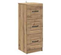 Drawer Cabinet Artisan Oak 33 x 34.5 x 87 cm Brown Engineered Wood