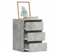 Drawer Cabinet Concrete Grey Engineered Wood 40x41x58cm Modern Bedroom Storage.
