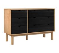 Drawer Cabinet Cupboard Storage Sideboard Chest OTTA Solid Wood Pine vidaXL