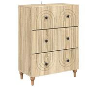 Drawer Cabinet Engineered Wood Modern Storage Solution Furniture Living vidaXL