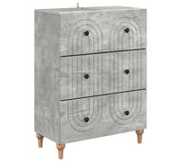 Drawer Cabinet Engineered Wood Modern Storage Solution Furniture Living vidaXL