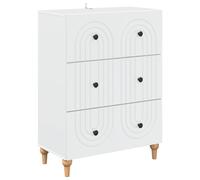 Drawer Cabinet Engineered Wood Modern Storage Solution Furniture Living vidaXL
