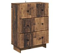 Drawer Cabinet Engineered Wood Storage Living Room Vintage Unit Indoor vidaXL