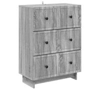Drawer Cabinet Engineered Wood Storage Living Room Vintage Unit Indoor vidaXL