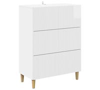 Drawer Cabinet Engineered Wood Storage Modern Vintage Furniture Unit vidaXL