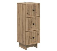 Drawer Cabinet Engineered Wood Storage Unit Living Room Home Vintage vidaXL