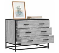 Drawer Cabinet Grey Sonoma 70 x 41 x 56 cm Engineered Wood Metal