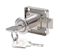 Drawer Cabinet Lock 18mm Diameter 32mm Length Desk Lock with Different Key Cylinder