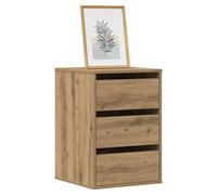 Drawer Cabinet Oak 40x41x58cm Engineered Wood Corner Chest with Multiple Drawers