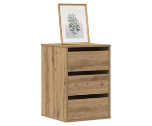 Drawer Cabinet Oak 40x41x58cm Engineered Wood Corner Chest with Multiple Drawers